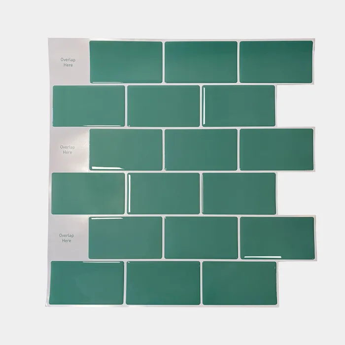 Subway Sticker Sticker 3D Subway Verde Agua Pack x5 – greendeco
