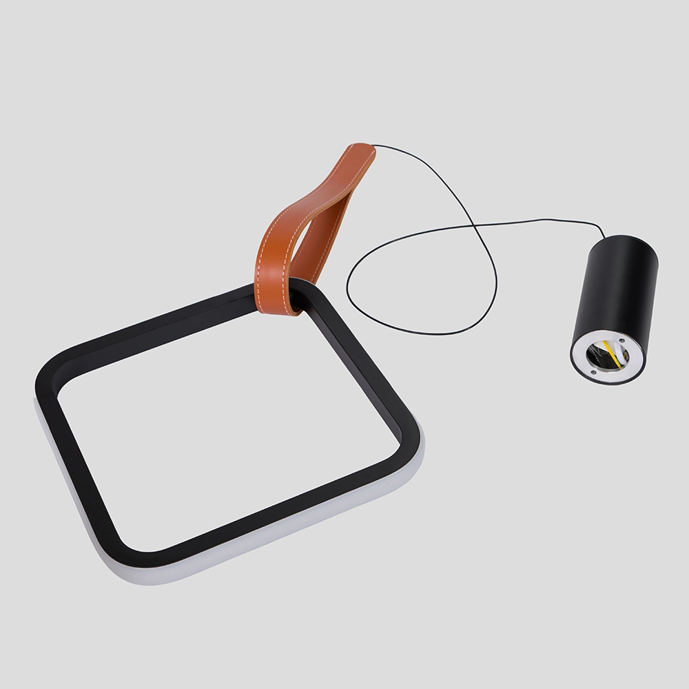 Lumie Lampara Catania NegroConCuero 0020 Gris