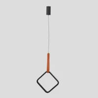 Lumie Lampara Catania NegroConCuero 0022 Gris