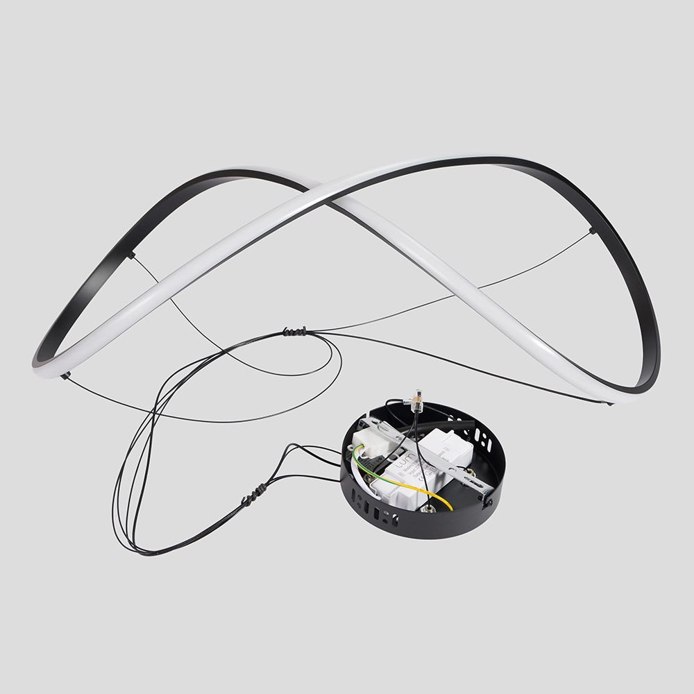 Lumie Lampara Infinito Negro 0115 Gris