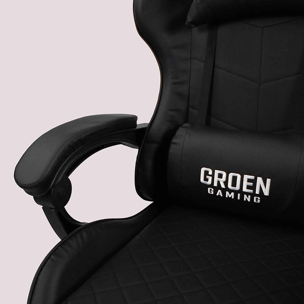 Virke SillaGamerAres Negro DSC00018 gris